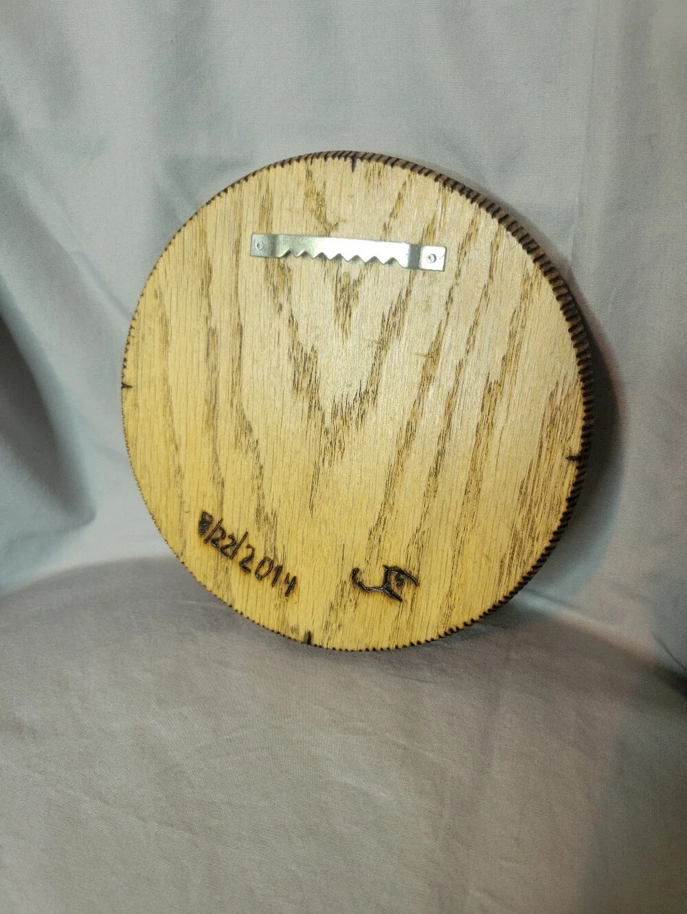 Hand Crafted Natural Wood Element & Seasons Symbol Wood Burned Wall Art